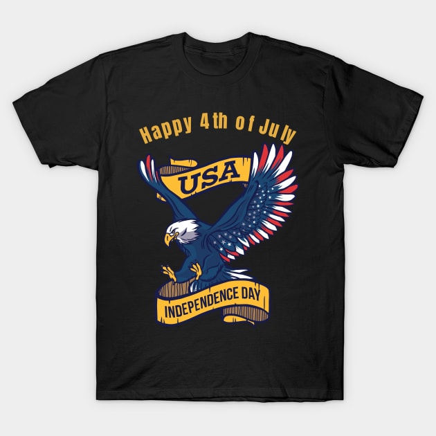 Happy 4th of July T-Shirt by WPKs Design & Co